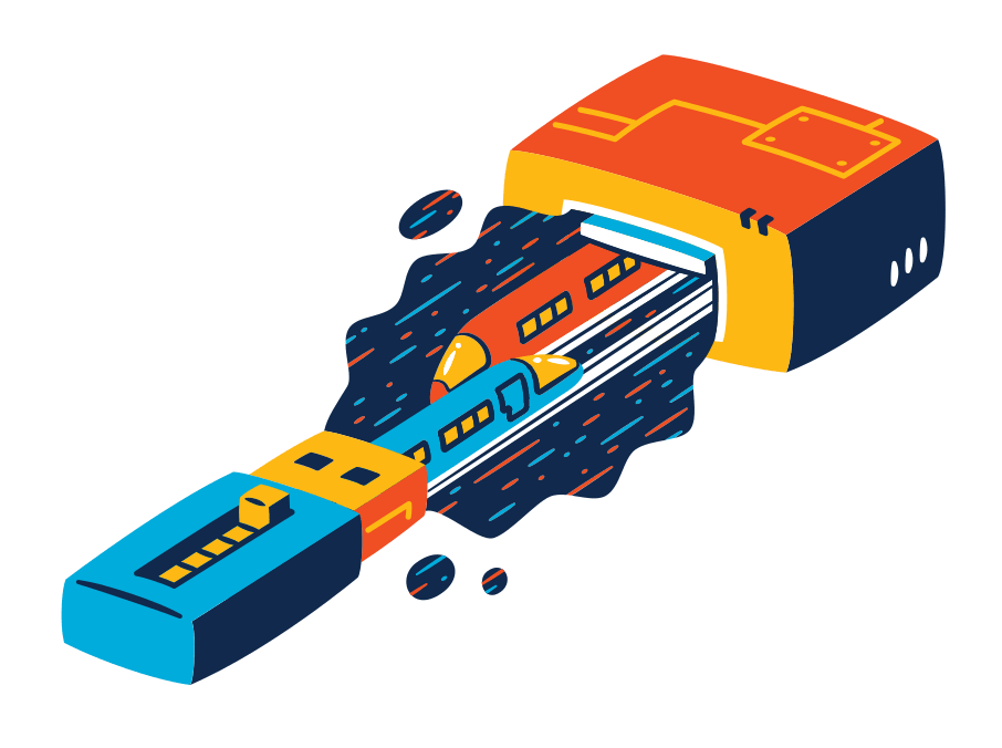 Fast connection illustration